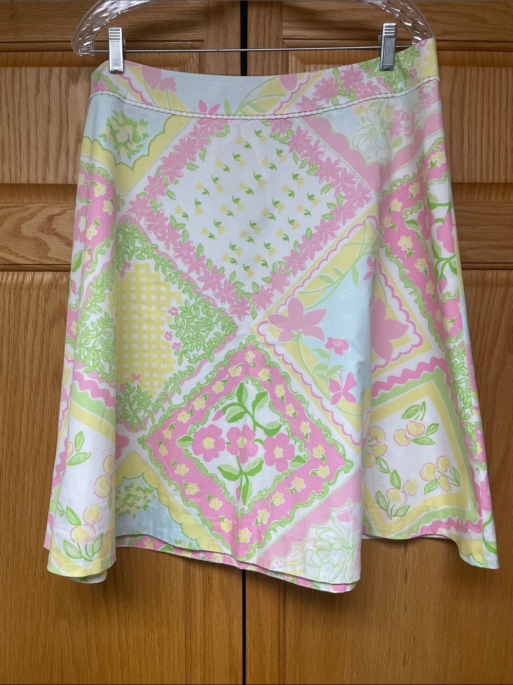 Lilly Pulitzer Pastel Floral Cotton Skirt - Size 12